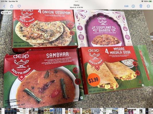 Frozen vegan food