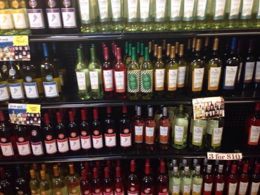 Cheap wine selection