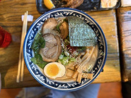 Hinodeya's classic house ramen, however their spicy miso is there most popular bowl