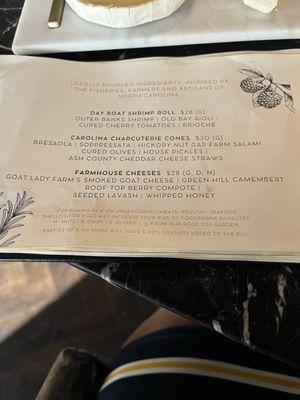 Part of menu