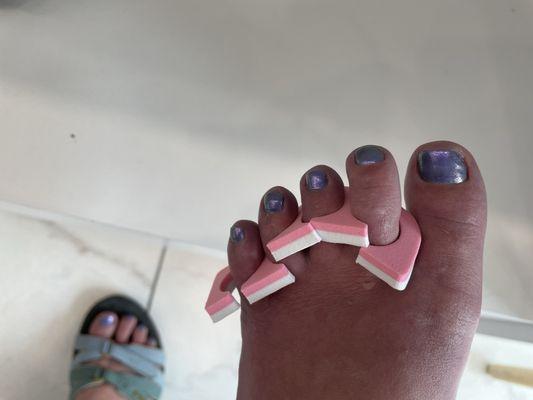 Classic Pedicure  Left foot