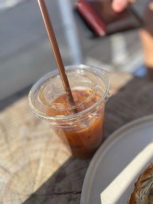 Americano - 16oz Iced with Almond Milk