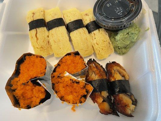 Tamago, Masago, and Unagi