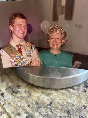 My Dear Son David who is now with Our Lord & the Blessed Mother (Who is now watching over him).  This photo was taken @ David's Eagle Scout