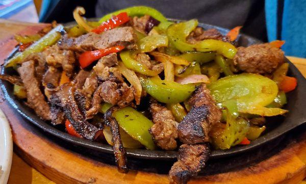 Steak fajitas