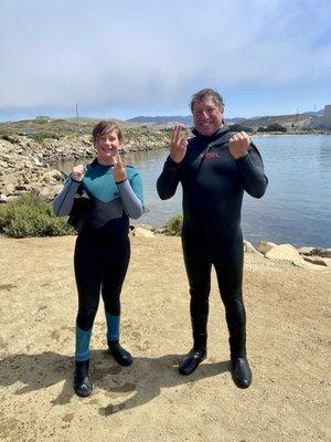 Henry and Anthony in Morro Bay.