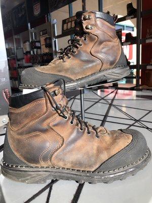 A well worn Style 2410. An all American Made safety toe boot.