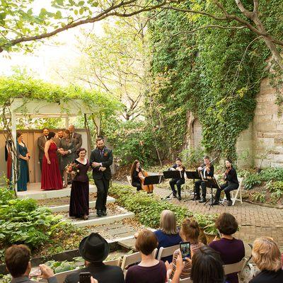 A late fall wedding at Chase Court.