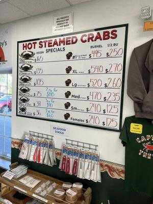 Hot Steamed Crabs