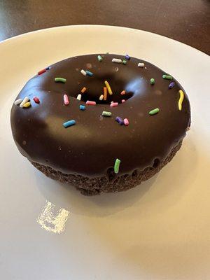 Chocolate cake donut