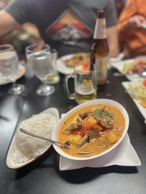 Red duck curry