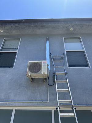 Mini split condenser by condenser installed in West Hollywood