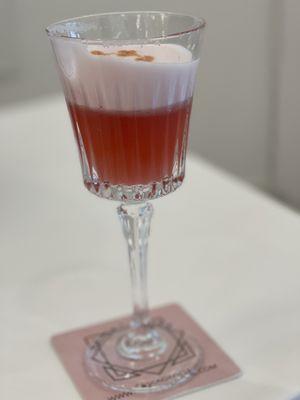 Specialty cocktail prepared by the host