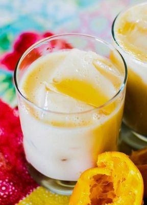 Morir Soñando is staple dominican drink with milk and orange juice.