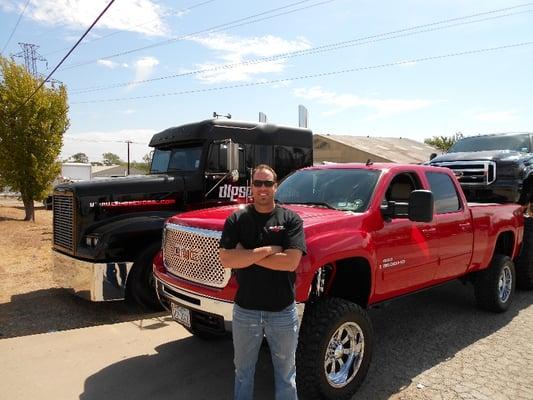 Custom built truck for Colby Lewis of the Texas Rangers