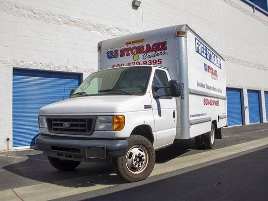 US Storage Centers Corona free move-in truck.