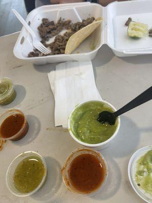 Guacamole and salsas