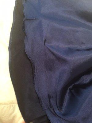 This is a dress that they hemmed, .I posted a review and they removed it .... but I guess a picture says it all !!! Busted