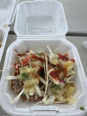 Kulua pulled pork tacos