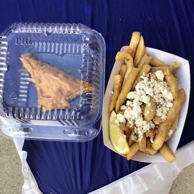 Greek Frys and a baklava