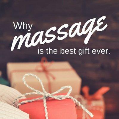 DID YOU KNOW THAT A #MASSAGE IS THE BEST HOLIDAY #GIFT EVER?  The Gift of Stress Relief!  The Gift of Pain Removal!  The Gift of Ra