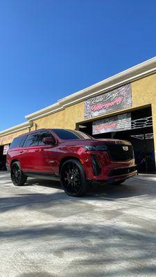 Cadillc Escalade protected with Ceramic Pro Sport Package to give it that extra protection and added shine.