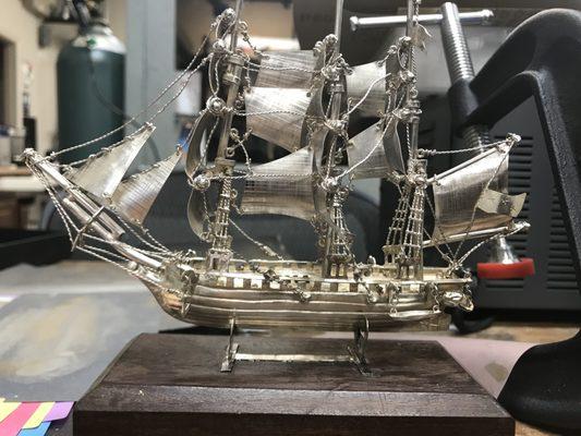 Sterling Silver Ship