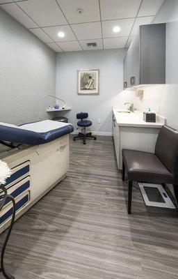 Our new, state-of-the-art exam rooms