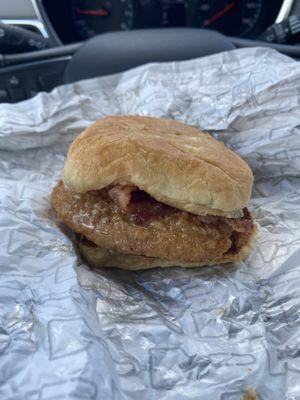 Maple bacon chicken croissant