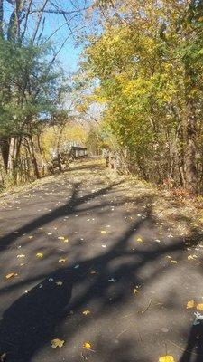 The Perkiomen trail was a beautiful walk and a great place to take family. After a  hardy breakfast.