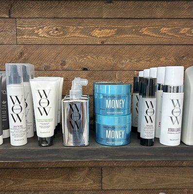 We carry the wow products great for frizzy hair.