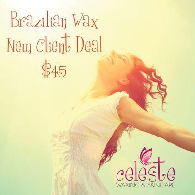 $45 Brazilian wax for new clients when you book with Marcela. Offer can expire at any time