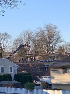 BHC roofing team working on the roof