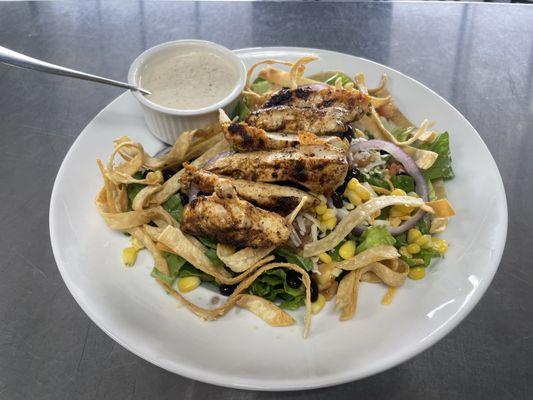 Southwest Chicken Salad with our homemade Chipotle Ranch