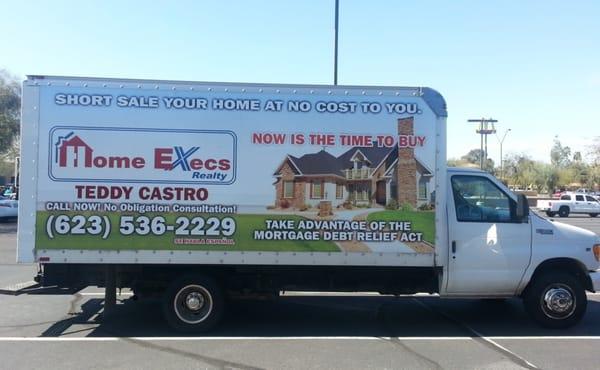 You get to use this Awesome Truck for your move. Just call Teddy Castro to get your free consultation to sell or buy a home.