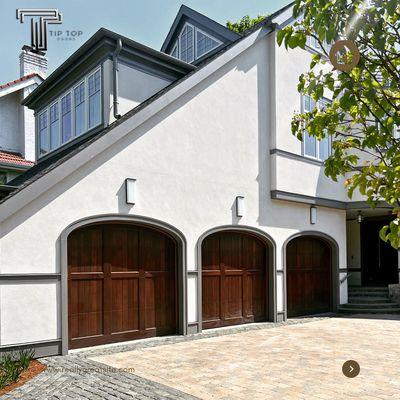 Custom wooden doors, beautifully stained.