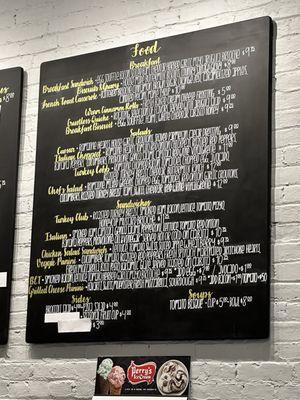 Menu is super hard to read