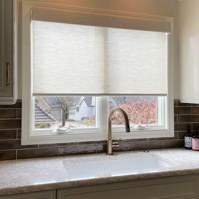 Roller shades come in many fabrics and textures and are easy to operate. Customize your look today.