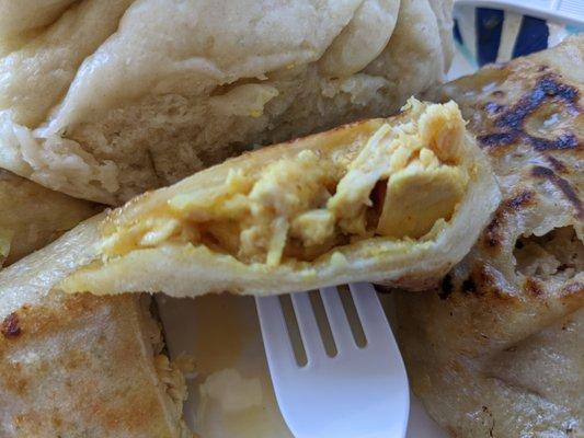 Inside a dumpling at Hong's Chinese Dumplings, Burlington