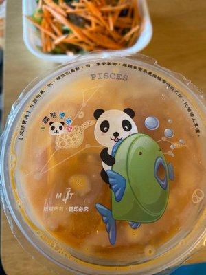 The cute topping on the Thai Iced Tea