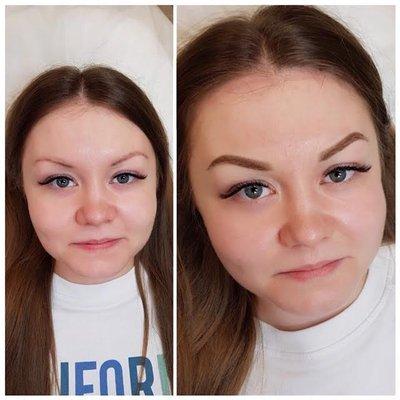 Semi Permanent makeup Ombre brows