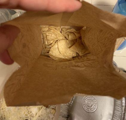 My bag of chips had 1/3 of what it should have in it.