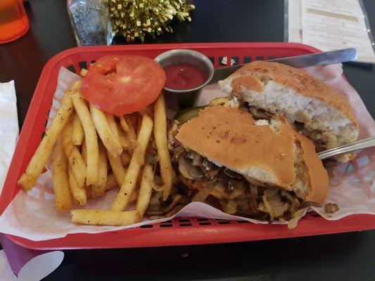 The plant based burger & everything else we've tried here is awesome!! They even have vegan cheese & vegan mayo!  Everyone is friendly!