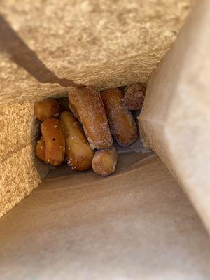 Cinnamon Sugar Pretzel Bites & Salted Pretzel Bites - $2 / dozen