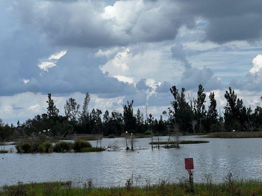 Partial view of lake