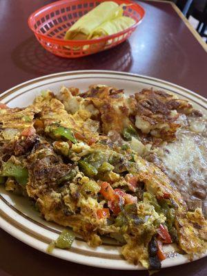 Machaca con huevo was delicious