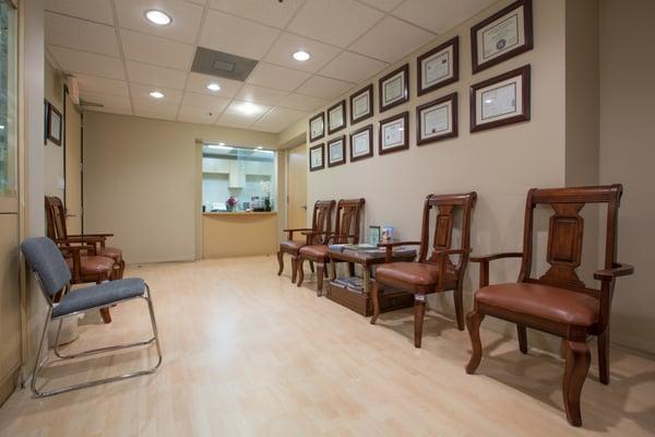 The Kamen Eye Surgery and Medical Center waiting area.