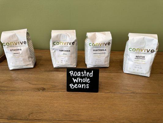 Roasted Convive Coffee Beans