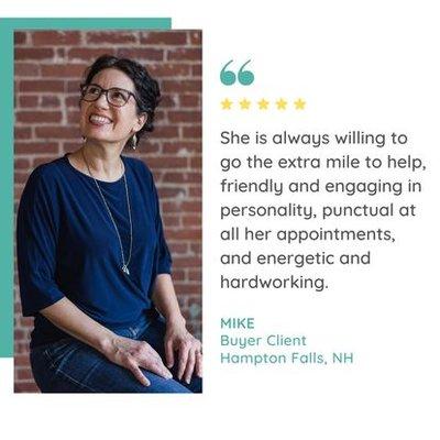 When a real estate broker, not licensed in NH, decides to work with me, well that's a huge compliment. Thank you Mike! So glad we connected!