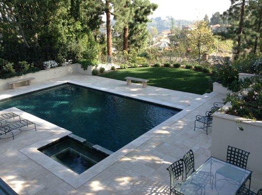 Bel Air Residence - TMA designed a garden overlook to capture city views while retaining privacy for the client.